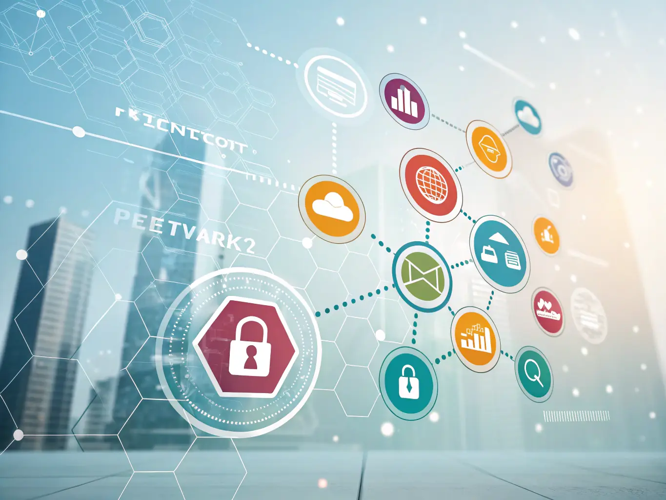 A secure digital interface displaying enhanced security features for cryptocurrency investments, including multi-factor authentication, encrypted data storage, and real-time threat detection, set against a clean, minimal background.